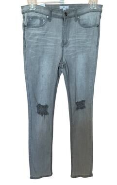New ~ BP. NORDSTROM Ripped Straight Jeans 31 98% Cotton